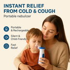 Mesh Nebulizer Machine (Portable & Rechargeable) – Cold & Cough Relief for Kids, Asthma Care for Adults & Elderly | Steam Inhaler