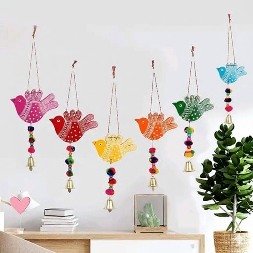 Colorful Birds Wall & Door Hanging