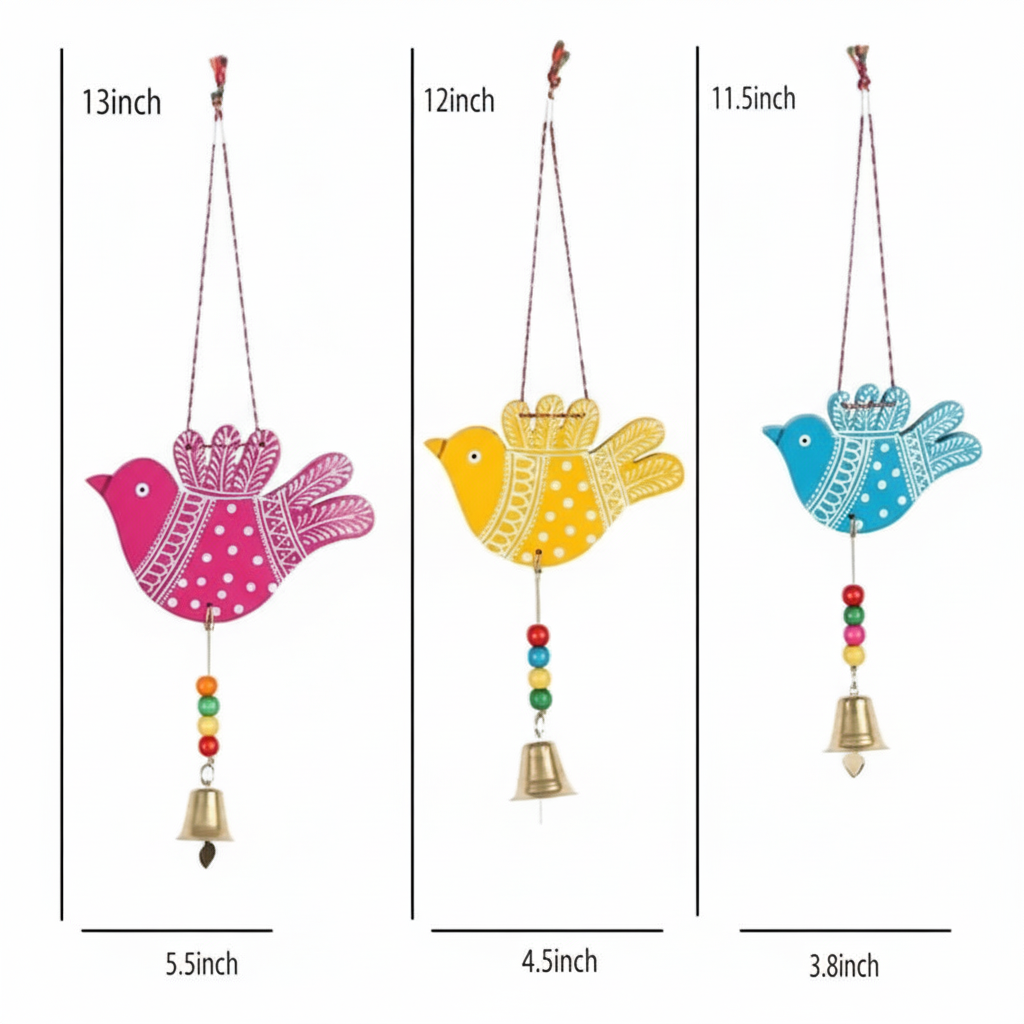 Colorful Birds Wall & Door Hanging