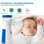 Mesh Nebulizer Machine (Portable & Rechargeable) – Cold & Cough Relief for Kids, Asthma Care for Adults & Elderly | Steam Inhaler