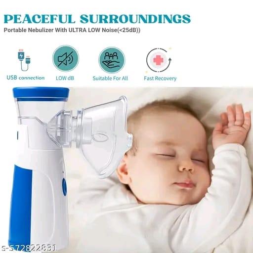 Mesh Nebulizer Machine (Portable & Rechargeable) – Cold & Cough Relief for Kids, Asthma Care for Adults & Elderly | Steam Inhaler