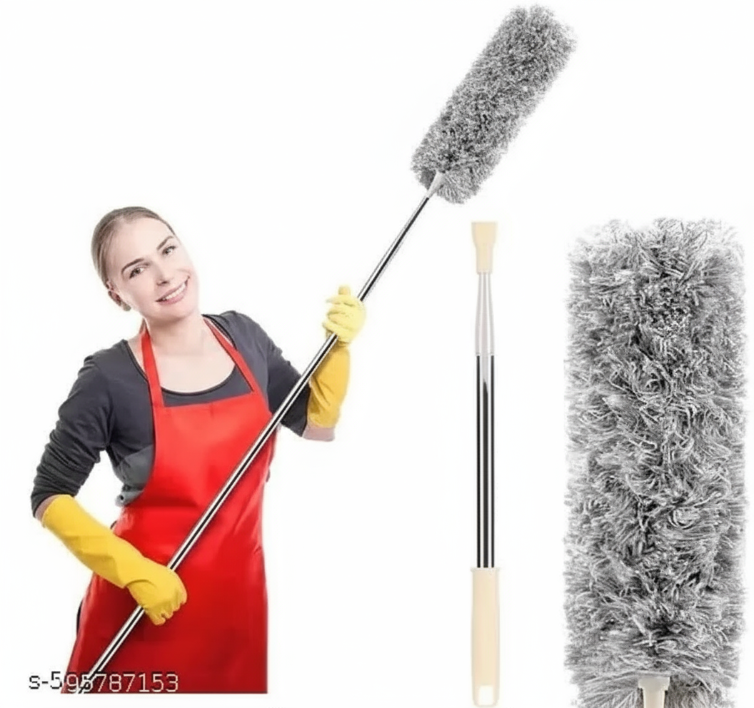 Microfiber Feather Duster – Bendable & Extendable (Grey)